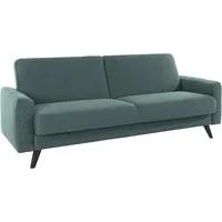 3-Sitzer EXXPO - SOFA FASHION "Samso, elegant und bequem, toller Sitzkomfort, Schlafsofa", braun (pine), B:222cm H:89cm T:93cm, Sofas, Kippcouch, inklusive Bettfunktion und Bettkasten, Komfortsitzhöhe 49cm