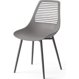 OK-Living Gartenstuhl Klaas Grau Sitzschale Stuhl