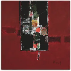 Artland Leinwandbild »Hoffnung«, Muster, (1 St.), auf Keilrahmen gespannt Artland Farbe Bild(er): rot