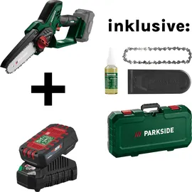 Parkside Akku-Gehölzschneider PAGHS 20-Li C3 Akku und Ladegerät