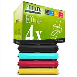 4 Mehrwegtoner kompatible Lasertoner ersetzt Brother TN-326 TN-326BK TN-326C TN-326M TN-326Y Mehrfarbig