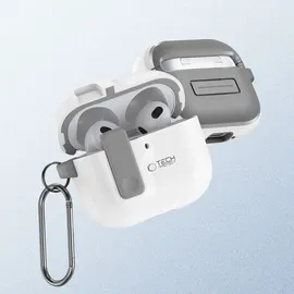TECH-PROTECT Slim Hook Case for AirPods 4 Weiß