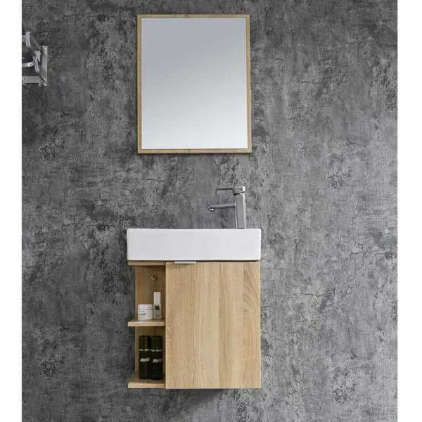 DM-San Duschmeister Badmöbelset 50 cm Sano 545, holz - Badmöbel