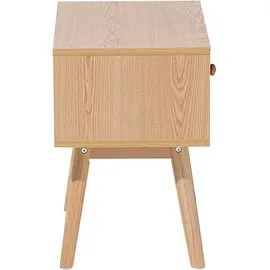 Beliani Nachttisch Arvada 40 x 30 x 45 cm Braun/Grau