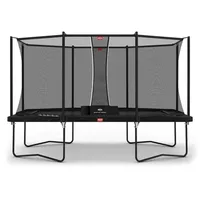 Berg Toys Trampolin Ultim Favorit Regular 410 x 250 cm inkl. Sicherheitsnetz Schwarz