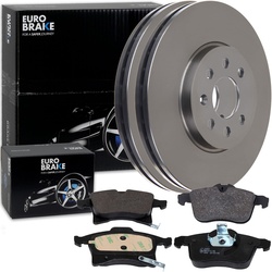 Eurobrake Bremsscheiben 280mm + Beläge Vorne Passend Für Opel Meriva A + Combo: Bremsbelagsatz, Scheibenbremse Fte: 9010859 Fte: Bl2611b1 Gh: Gh412702