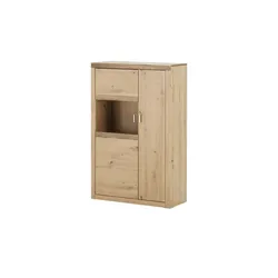 Highboard ¦ holzfarben ¦ Maße (cm): B: 90,1 H: 139,2 T: 37