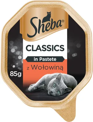SHEBA® Classics 22x85g mit Rindfleisch - Katzennassfutter in Pastete (Rabatt für Stammkunden 3%)