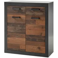 Furn.design Kommode in Old Used Wood Shabby Design mit