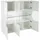Home Affaire Highboard 120 x 121 x 40 cm Weiß hochglanz