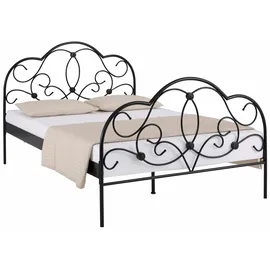 Home Affaire Metallbett HOME AFFAIRE "TOPSELLER", schwarz, L:205cm, Betten, mit aufwendiger Verzierung, romantischer Stil