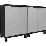 Ondis24 2 x Beistellschrank Kunststoffschrank Geräteschrank Small Prestige Set