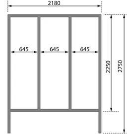 Karibu Fasshaus "lfe" inkl. 9 kW Ofen + ext. Steuerung + Dachkranz