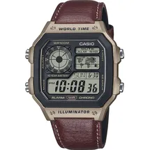Casio Collection Uhr AE-1200WHL-5AV | Schwarz/Braun