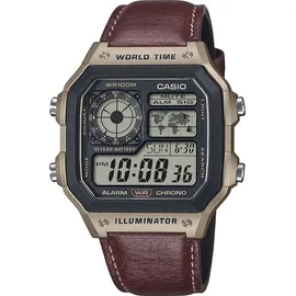 Casio Collection Uhr AE-1200WHL-5AV | Schwarz/Braun
