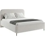 Roller Mid.you Polsterbett, Beige, Holz, Metall, 140x200 cm, Bettkasten, Lattenrost, gepolstertes Kopfteil, Schlafzimmer, Betten, Polsterbetten