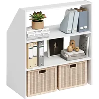 Bellamio Dachschrägenregal Aland Wandregal, Bücherregal, Regal für Dachschrägen mit