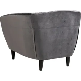 Actona Relaxsessel Ria Polyester 97 x 78 x 83 cm Dunkelgrau mit Kissen
