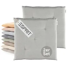 Esprit Needlestripe Stuhlkissen 40 x 40 cm Grau