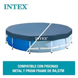 Intex Abdeckplane Frame Pool 457 cm blau