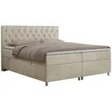 MKS Meble Boxspringbett 180 x 200 cm H4 Beige