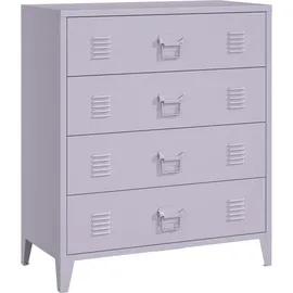 [en.casa] Hämeenlinna Büroschrank 80 x 40 x 92 cm Lila