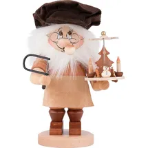 Christian Ulbricht Räuchermann Wichtel Pyramidenbauer 28 cm beige