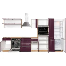 kochstation Küchenzeile KS-Eton 360 cm lila