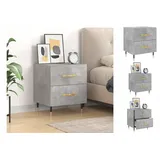 vidaXL Nachttisch Betongrau 40x35x47,5 cm Holzwerkstoff
