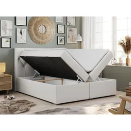 MKS Boxspringbett 160 x 200 cm H4 Weiß