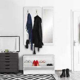 Möbel Boss Garderobe 180 x 27 x 80 cm Weiß