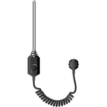 luxebath Heizstab 1200W Schwarz für Badheizkörper mit Thermostat