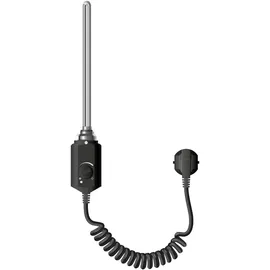 luxebath Heizstab 1200W Schwarz für Badheizkörper mit Thermostat