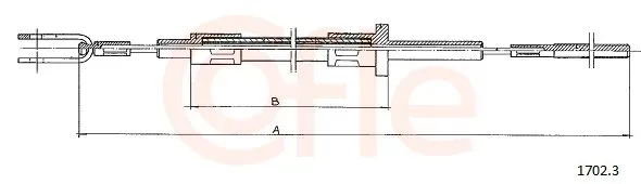 COFLE Seilzug, Kupplungsbetätigung 17023 für Iveco