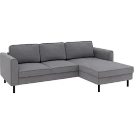 Home Affaire Eckcouch Cord 2-Sitzer Grau