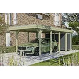 SKANHOLZ Friesland Hybrid Set 12 3,14 x 7,08 m grün inkl. Abstellraum