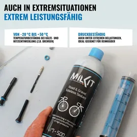 milKit Tubeless Dichtmilch 500 ml - schwarz/blau