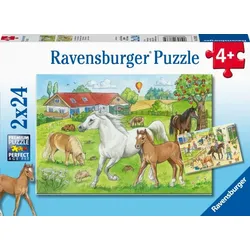 Ravensburger  7833 Puzzle Auf dem Pferdehof 2 X 24 Teile 7833