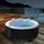 Arebos Whirlpool Ø208 cm x 68 cm Schwarz