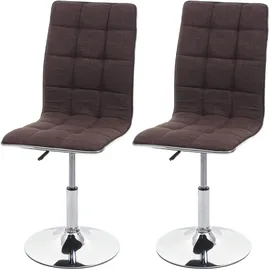 MCW Esszimmerstuhl C41-2-h Polyester braun 2er Set