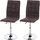 MCW Esszimmerstuhl C41-2-h Polyester braun 2er Set