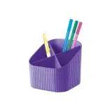 HAN Stiftehalter X-LOOP lila 100% Recyclingmaterial 4 Fächer 11,1 x 12,1 x 10,6 cm