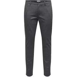 Only & Sons Chinoshorts ONSMARK SLIM CHECK 020933 PANT braun 32