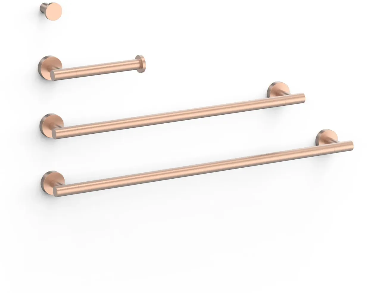 Tres Set bestehend aus 2 Handtuchhaltern + 1 Papierhalter ohne Deckel + 1 Haken , 09598102OPM 09598102OPM