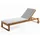 prestige home living outdoor Garten-Sonnenliege 197 x 71 x 30 cm Braun