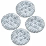 YSZBD Sitzkissen Stuhl Rund 6er/4er/2er Set、Rundes Sitzkissen Mit Loch、Sitzkissen Rund 40cm Waschbar、Stuhlkissen Rund、Sitzkissen FüR StüHle Esszimmer(#9,40x40cm4pcs)