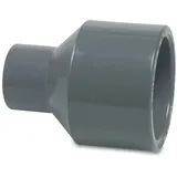 Mega Group Mega Reduziermuffe PVC-U 110/90 mm x 63 mm Klebestutzen/Klebemuffe x Klebemuffe 16 bar Grau