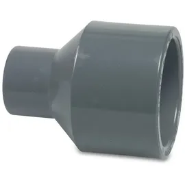 Mega Group Mega Reduziermuffe PVC-U 110/90 mm x 63 mm Klebestutzen/Klebemuffe x Klebemuffe 16 bar Grau