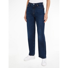 Tommy Hilfiger Straight-Jeans »RELAXED STRAIGHT HW PAM«, mit Tommy Hilfiger Logo-Badge, blau
