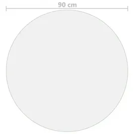 vidaXL Tischfolie Transparent Ø 90 cm